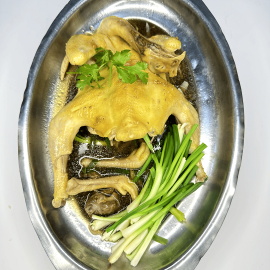 GÀ TRE HẤP HÀNH