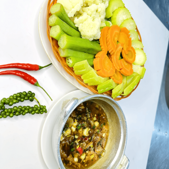 RAU LUỘC THẬP CẨM + KHO QUẸT