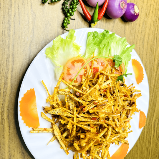 KHÔ MỰC XÉ KHOAI MÔN