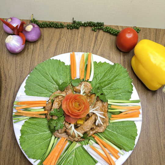 BÒ CUỘN CẢI XANH