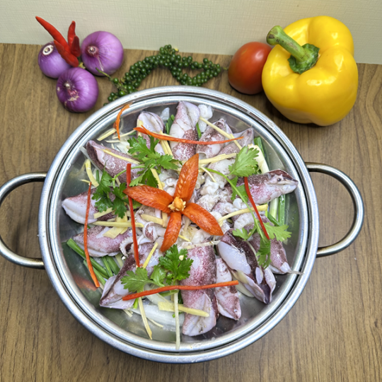 MỰC SỮA HẤP HÀNH GỪNG