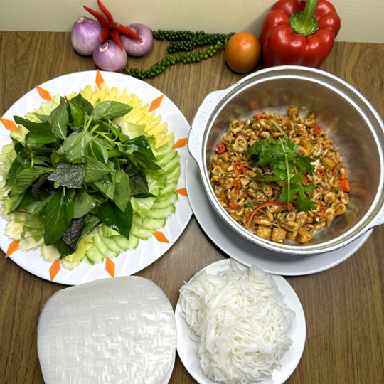 TÉP OM CUỐN BÁNH TRÁNG