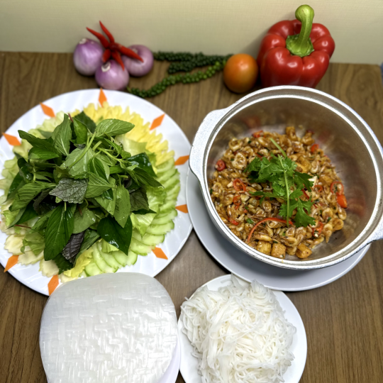 TÉP OM CUỐN BÁNH TRÁNG