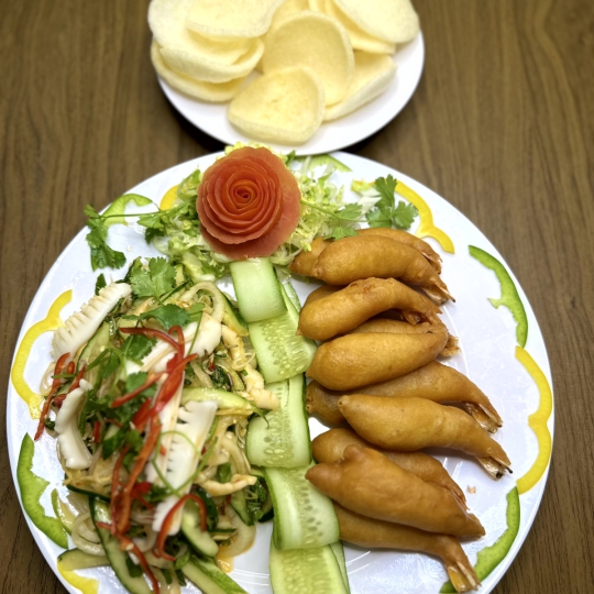 TÔM LĂN BỘT