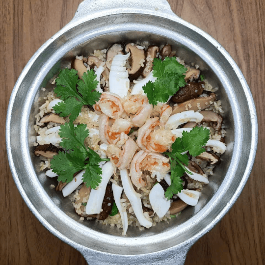 CƠM TAY CẦM HẢI SẢN